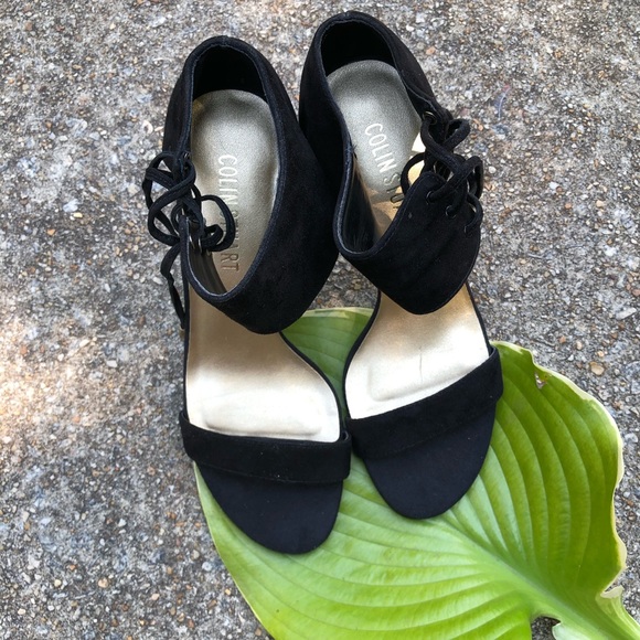 Colin Stuart Open Toed Heels w/ ankle cuff (7.5) - Picture 3 of 8